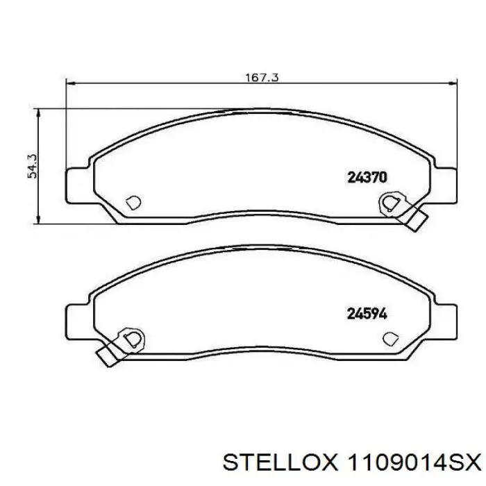 Передні тормозні колодки D726 Jurid/Bendix