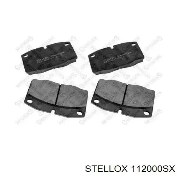 Купити 112000SX Stellox Колодки гальмівні передні, дискові