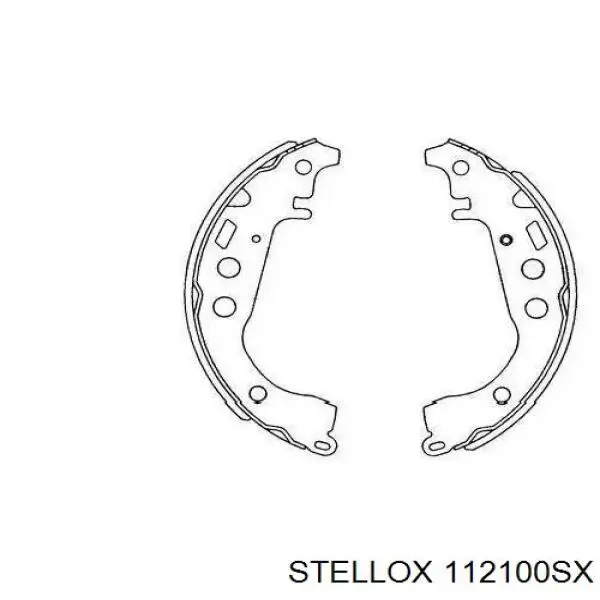 112100SX Stellox Колодки гальмівні задні, барабанні