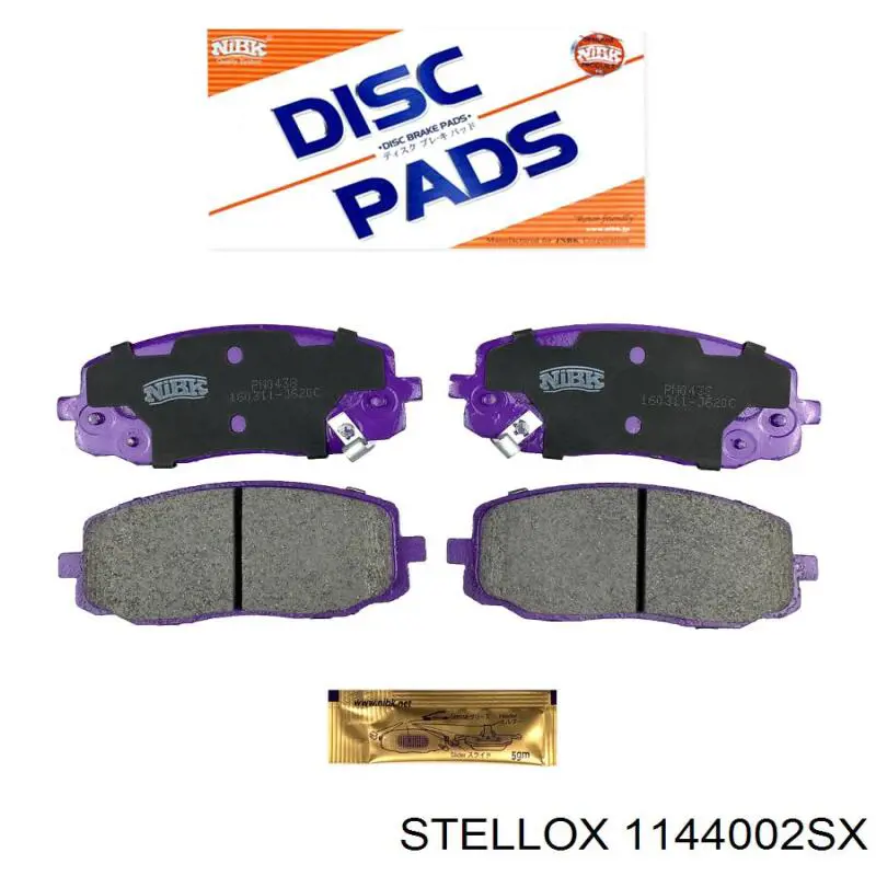 Тормозні колодки Stellox 1144002SX