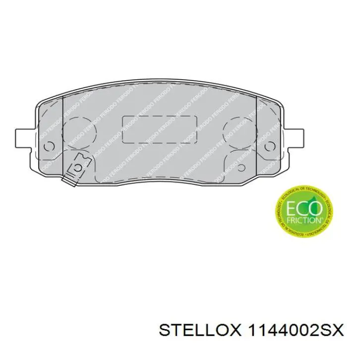 1144002SX Stellox Передні гальмівні колодки