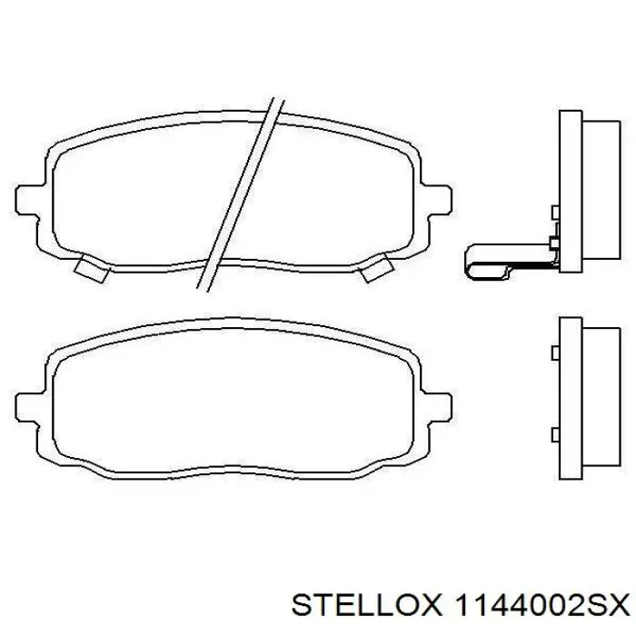 Гальмівні колодки Stellox 1144002SX ціна, від 18.16 USD