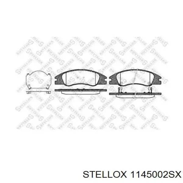 Гальмівні колодки Stellox 1145002SX ціна, від 23.70 USD