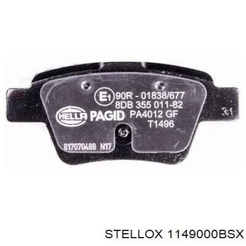 Купити 1149000BSX Stellox Задні колодки