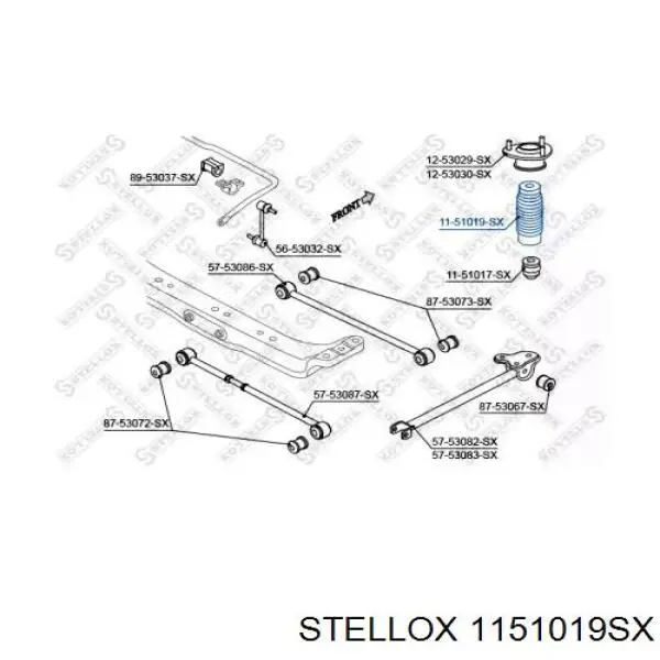Купити 5532529100 Hyundai/Kia Пильник заднього амортизатора