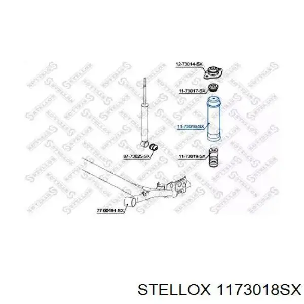 1173018SX Stellox Пильник амортизатора заднього