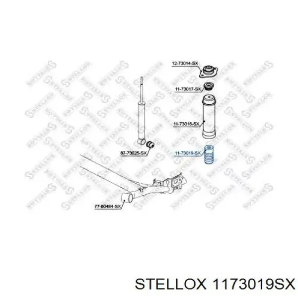 Відбійник на задні амортизатори Euroex 96494604 ціна, від 6.88 USD