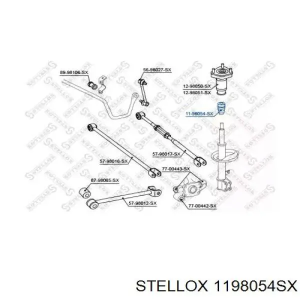 Відбійник заднього амортизатора 60585429 Fiat/Alfa/Lancia