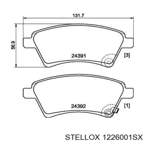 Купити 71742853 Suzuki Колодки гальмівні передні, дискові