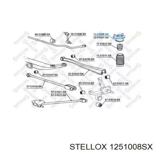 Опора амортизатора заднього, лівого Febi 104858 ціна, від 14.74 USD