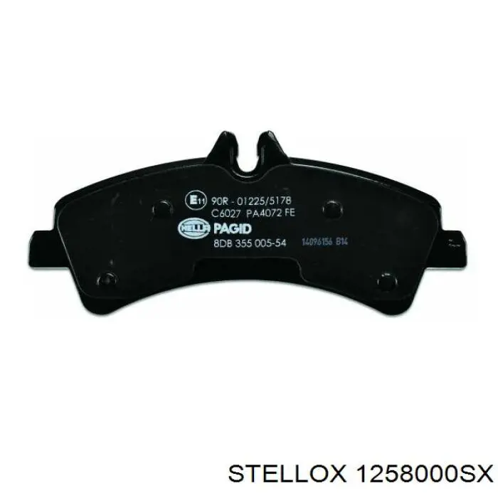 Задні гальмівні колодки Stellox 1258000SX ціна, від 20.43 USD