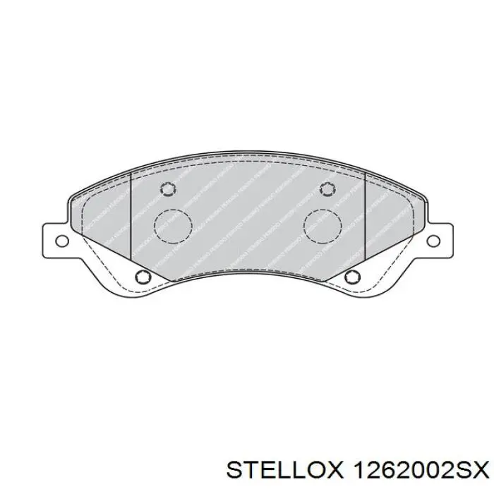 Передні тормозні колодки 1262002SX Stellox