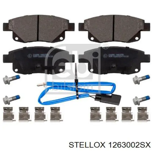 Задні гальмівні колодки 1263002SX Stellox