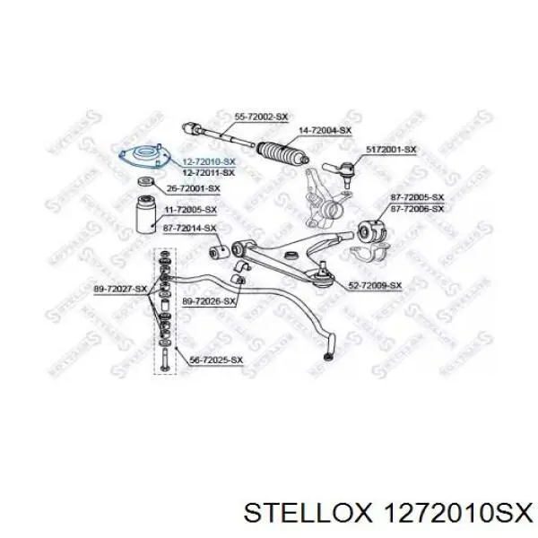 Опора амортизатора переднього 1272010SX Stellox