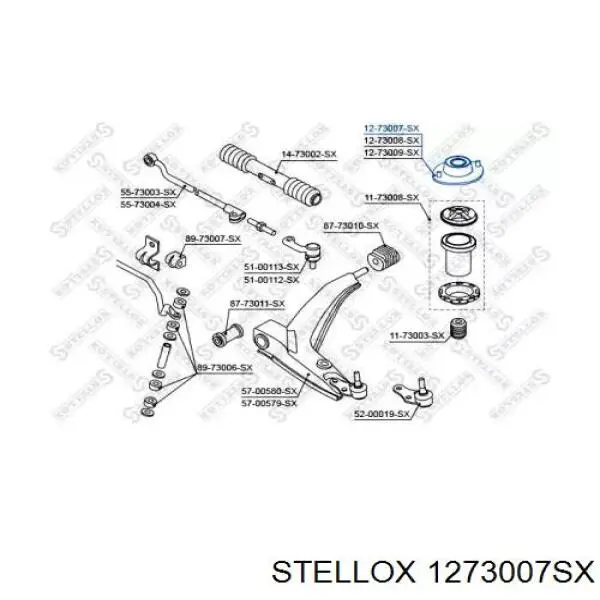 Опора амортизатора переднього 1273007SX Stellox