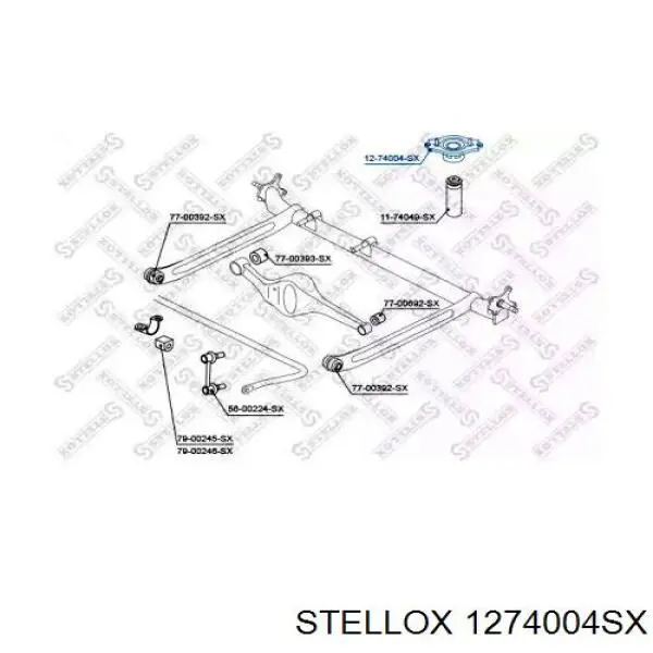 Опора амортизатора заднього 1274004SX Stellox