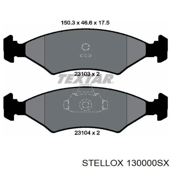 130000SX Stellox колодки гальмівні передні, дискові