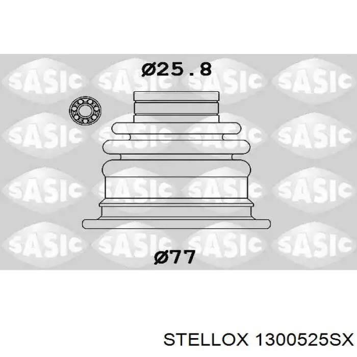 Купити 1300525SX Stellox Пильник тяги