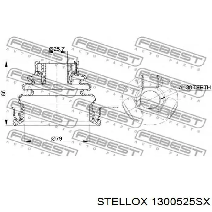 1300525SX Stellox Пильник рульової