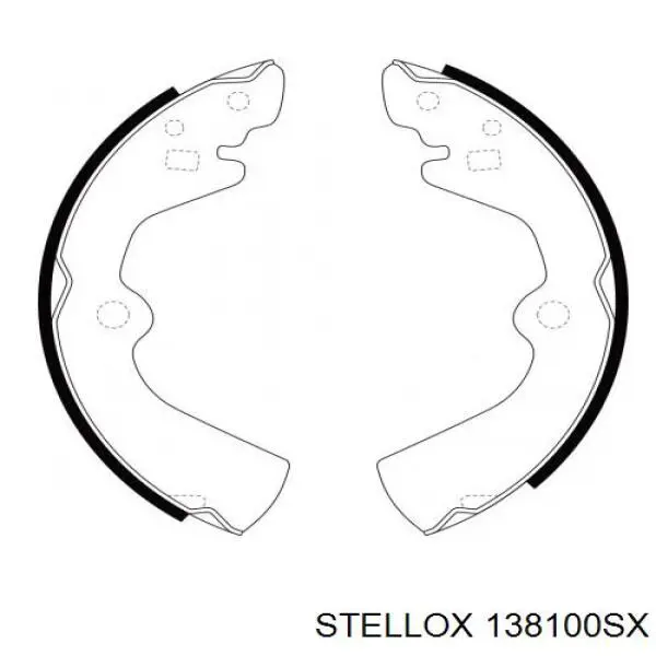 138100SX Stellox колодки гальмові задні, барабанні