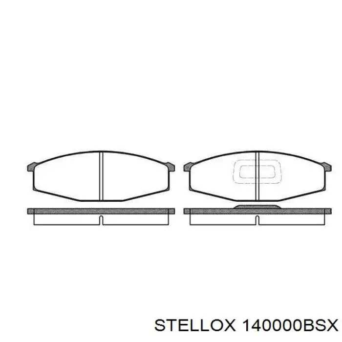 Купити 140000BSX Stellox Колодки гальмівні передні, дискові