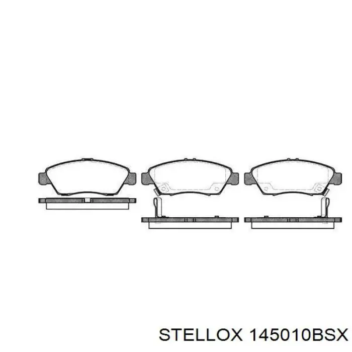 Гальмівні колодки Stellox 145010BSX ціна, від 16.49 USD