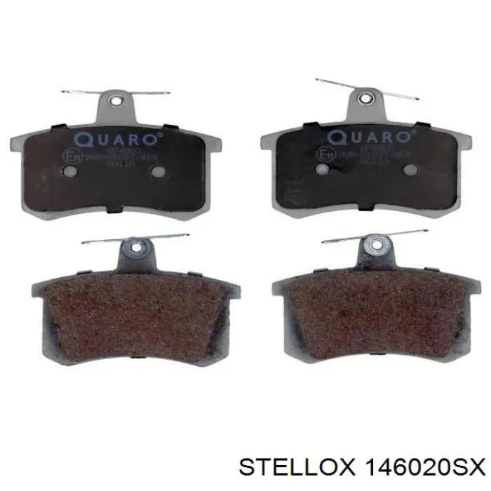 146020SX Stellox Колодки гальмівні задні, дискові