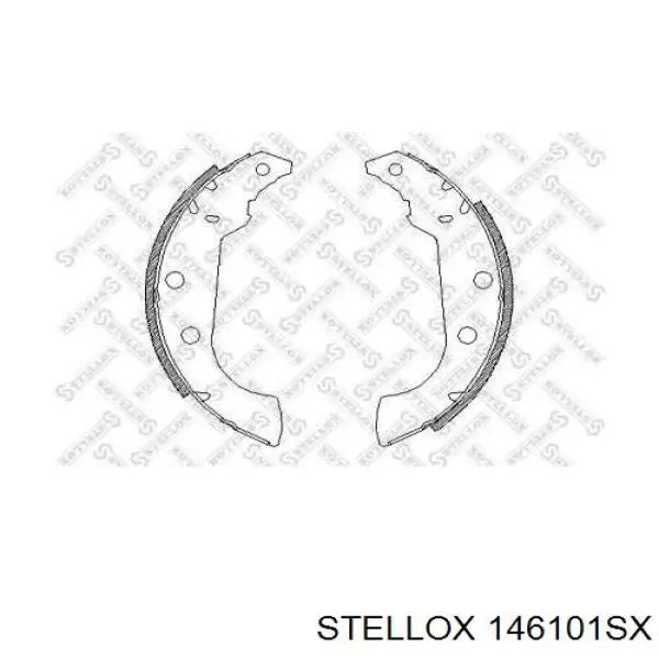 Купити 146101SX Stellox Колодки гальмові задні, барабанні