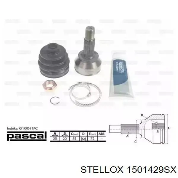 ШРУС зовнішній передній 1501429SX Stellox