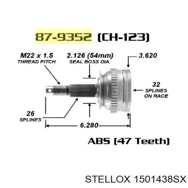 Граната колісна Chrysler 04641883AC ціна, від 35.82 USD