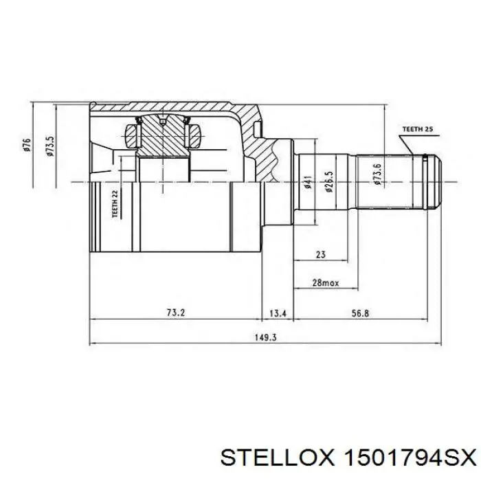 Граната колісна Magneti Marelli 302015100171 ціна, від 28.83 USD