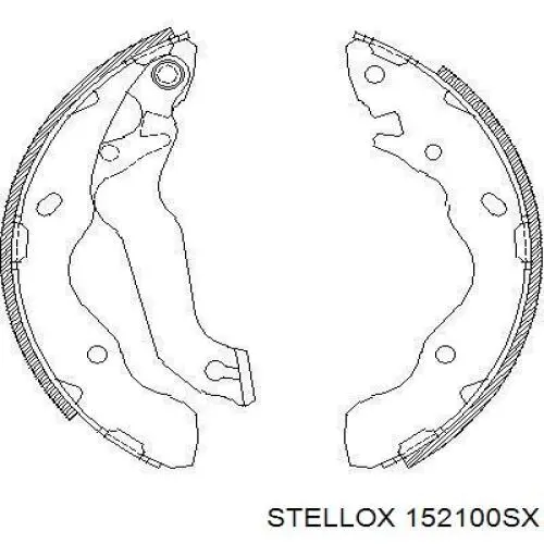 Купити 152100SX Stellox Колодки гальмові задні, барабанні
