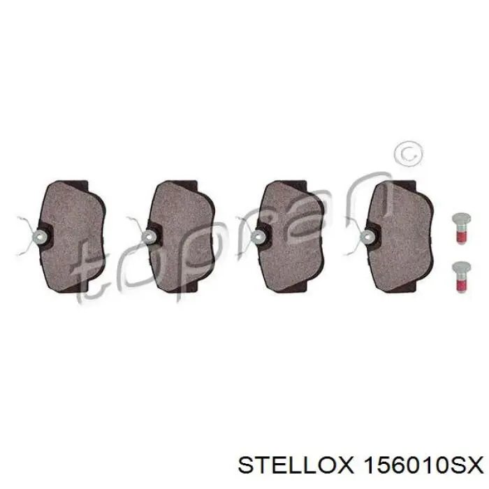 156010SX Stellox Передні гальмівні колодки