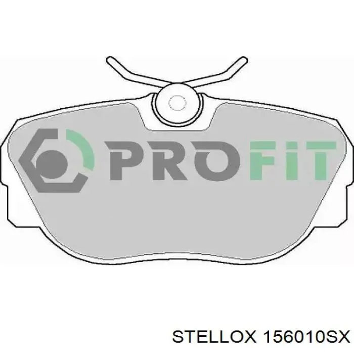 Гальмівні колодки Stellox 156010SX ціна, від 15.48 USD