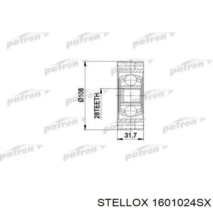 ШРКШ внутрішній, передній Stellox 1601024SX ціна, від 31.44 USD