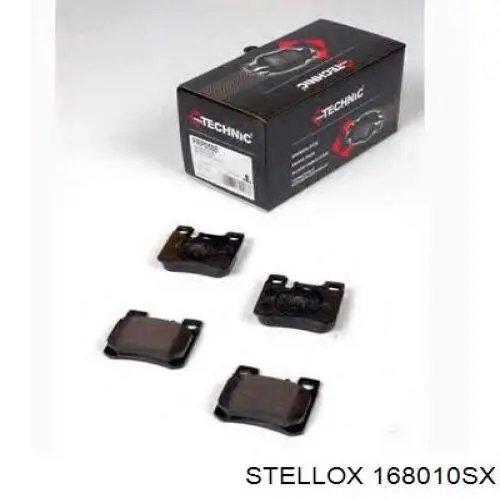 Задні гальмівні колодки 168010SX Stellox