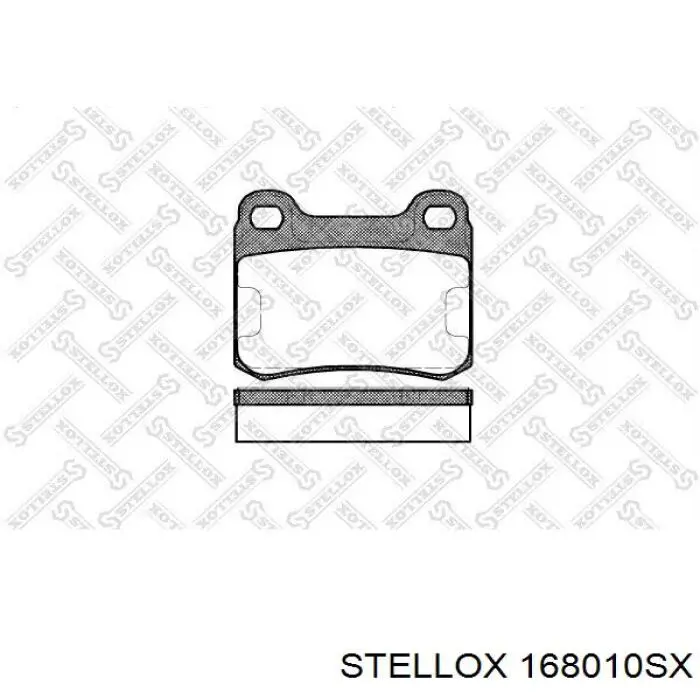 168010SX Stellox колодки гальмові задні, дискові