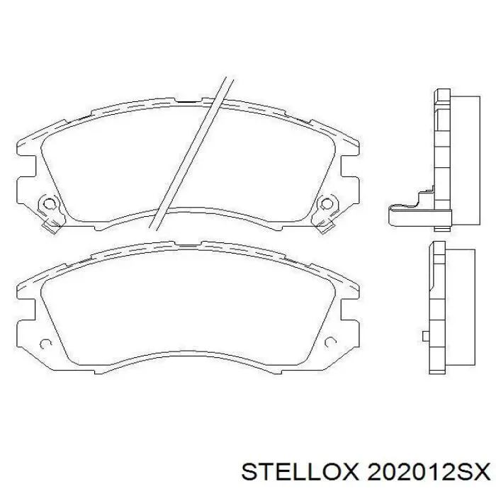 Тормозні колодки Stellox 202012SX