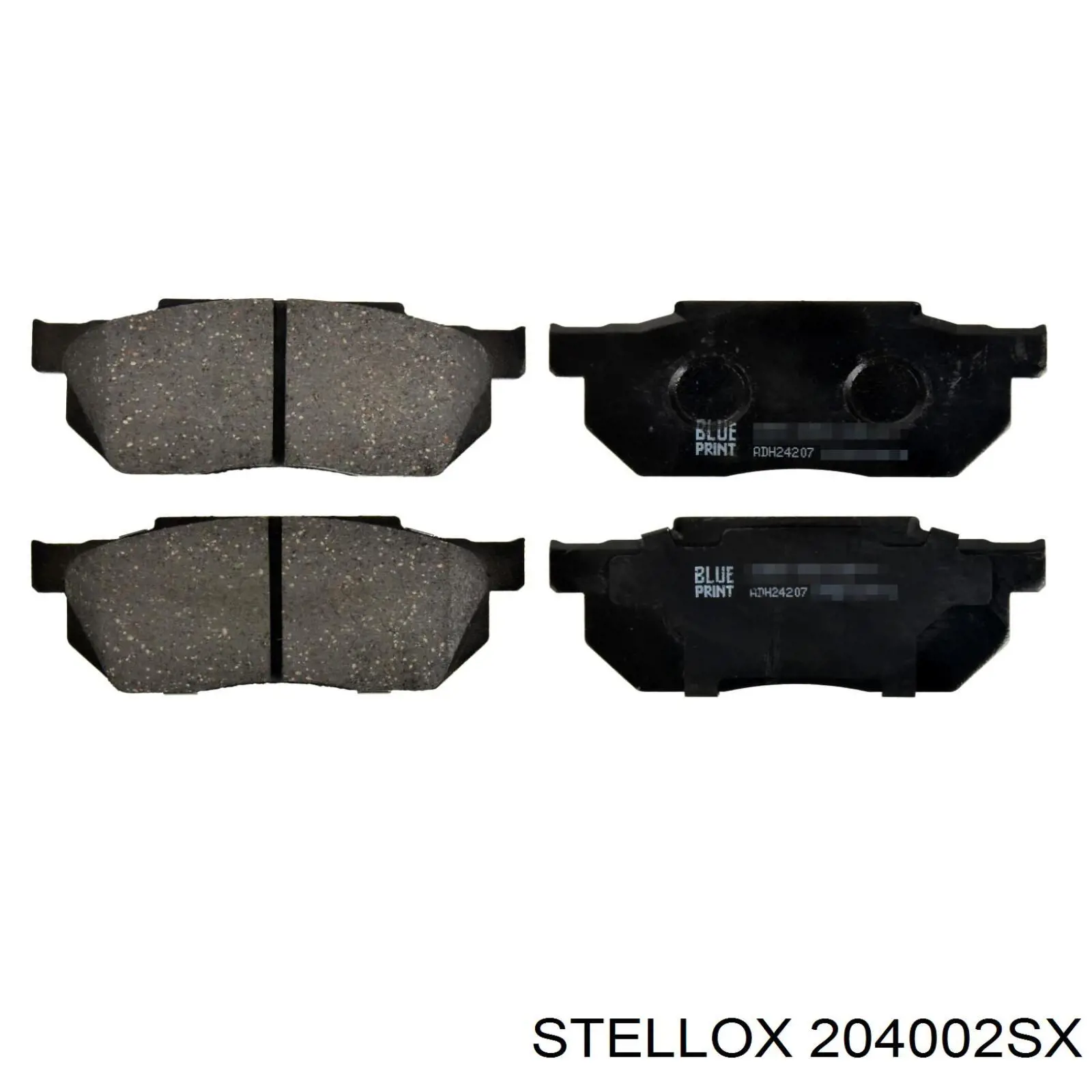 204002SX Stellox колодки гальмівні передні, дискові