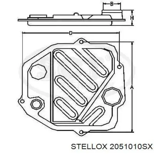 Фільтр коробки автомат Stellox 2051010SX ціна, від 12.46 USD