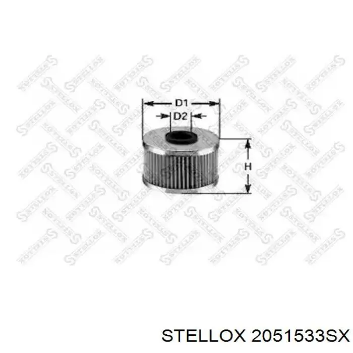 Масляний фільтр 2051533SX Stellox