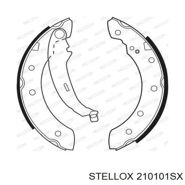 Колодки гальмові задні, барабанні Stellox 210101SX ціна, від 17.10 USD
