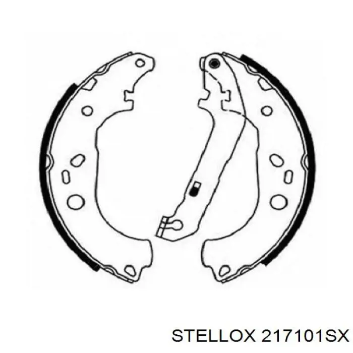 Колодки гальмові задні, барабанні 217101SX Stellox