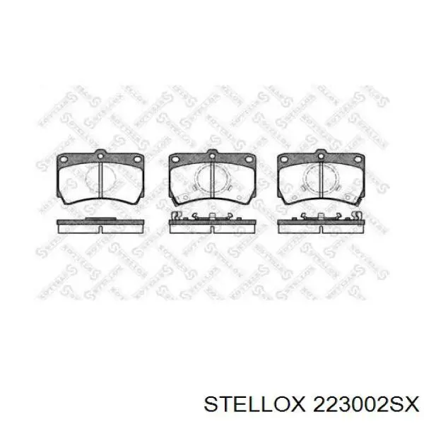 Купити 223002SX Stellox Колодки гальмівні передні, дискові