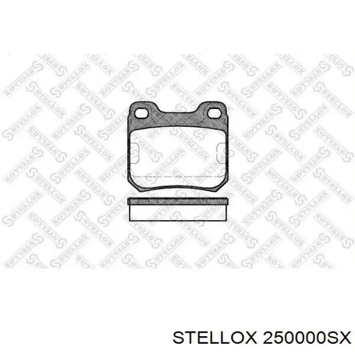 Колодки гальмові задні, дискові 250000SX Stellox