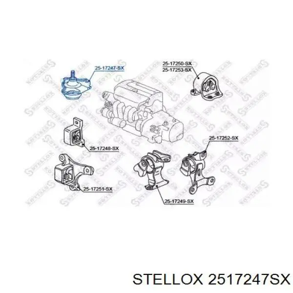 Права подушка двигуна Blue Print ADH280139 ціна, від 35.98 USD