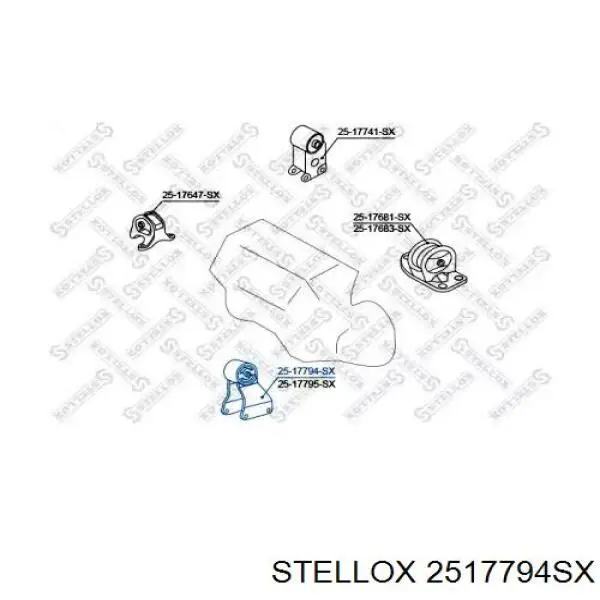 Подушка двигуна передня Q0020350 Q-fix