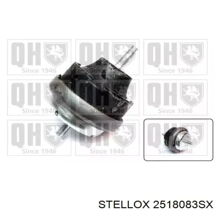 Купити 0000184477 Peugeot/Citroen Подушка (опора) двигуна, права