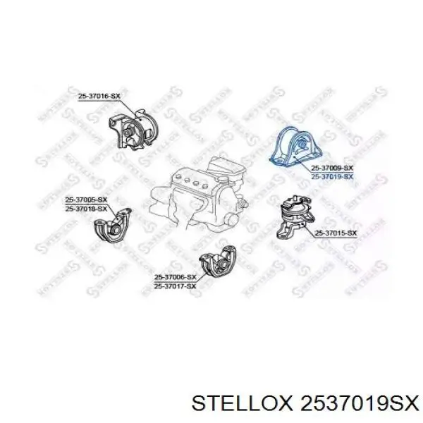 Купити 50810ST7000 Honda Задня опора двигуна