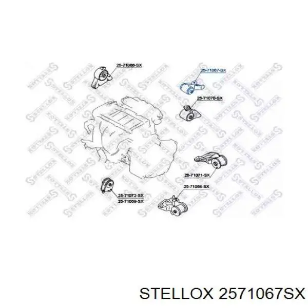 Опора двигуна задня Safety TA14381EM